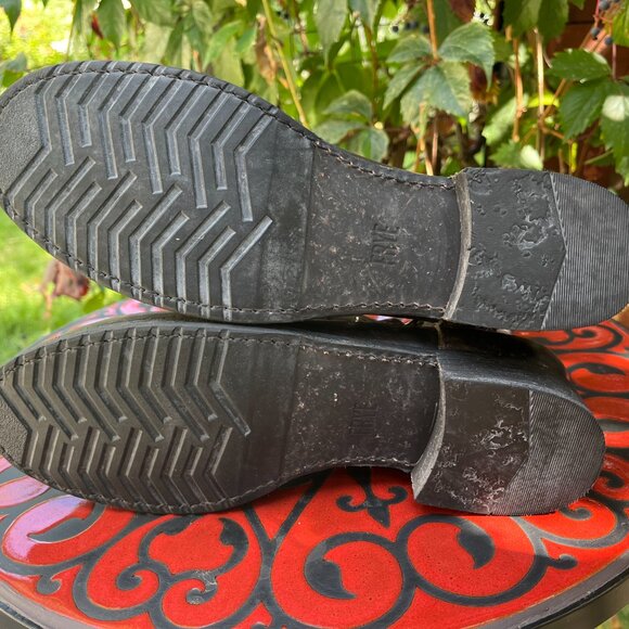 Frye Veronica Bootie Leather Moto Boots Distressed Brown - Picture 5 of 11